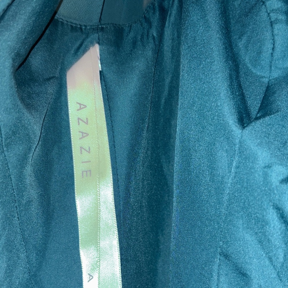 Azazie Deep Teal woman’s Maxi Dress - Picture 9 of 10